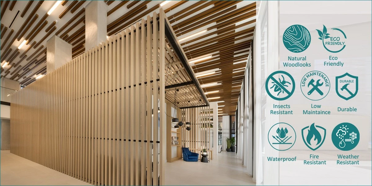 wpc timber tube partition wpc timber tube partition