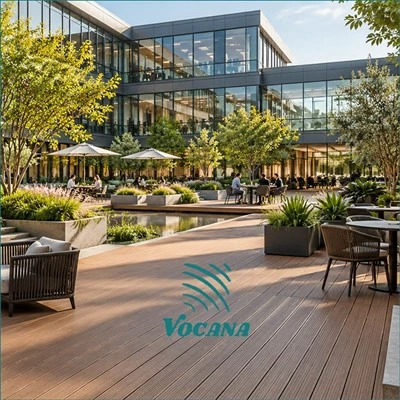 Plate-forme WPC pour les cours du campus de bureaux|Vocana