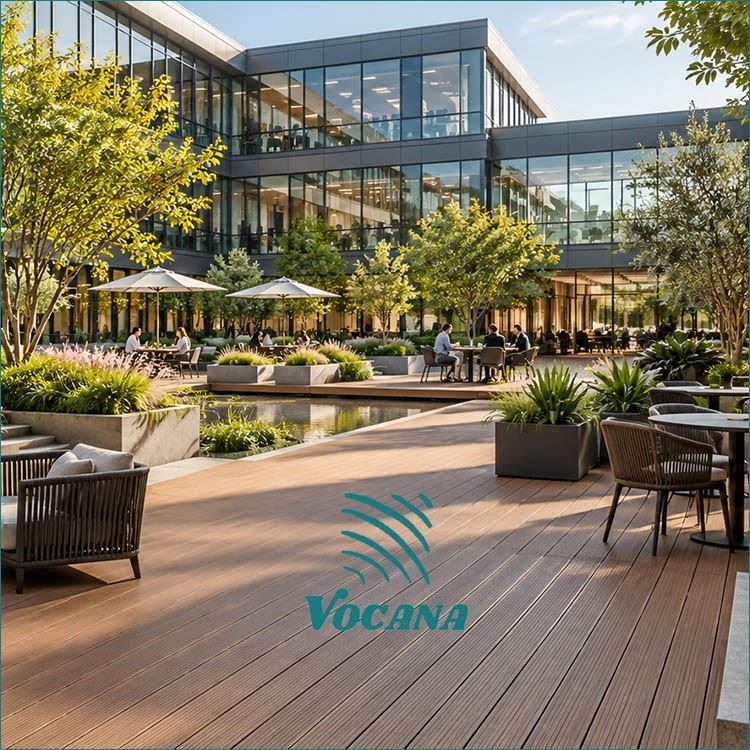 WPC Decking For University Campus Courtyards | Vocana factory
